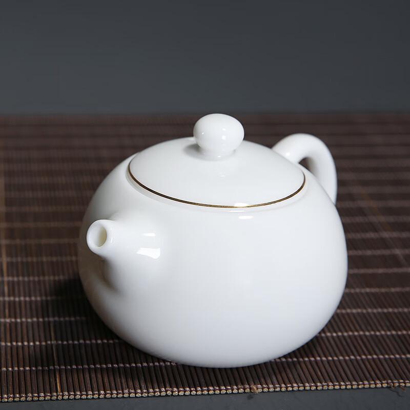 Suet Jade Porcelain Kung Fu Teapot