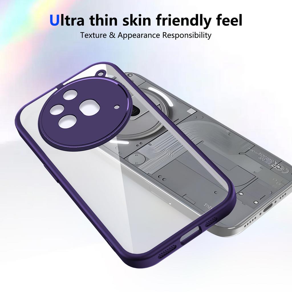 Case For Nothing CMF Phone 1 2 2a 3 3a Pro Plus Lens Protection Soft Matte TPU Hard PC Transparent Backplate Hybrid Grip Cover