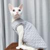 XS-2XL New Sphynx Hairless Cat Jacket Sweater Autumn Winter Thickening Warm Cat  Clothes Vest Pet Costume For Kitten And Puppy