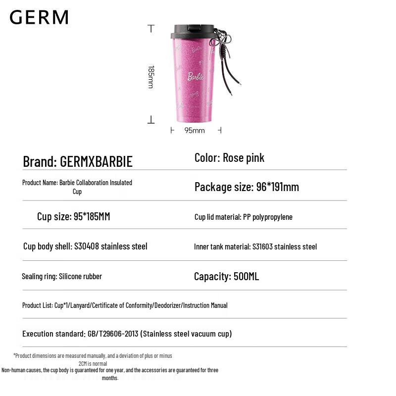 Germ Barbie Portable Insulated Coffee Cup