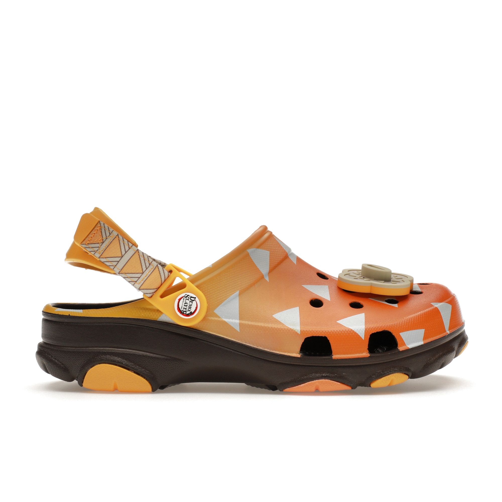 Demon Slayer x Crocs All-Terrain Clog Зеницу Унисекс Кроссовки Оранжево-коричневые 209318-206 45-46