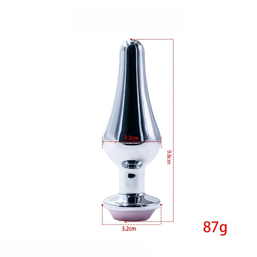 Luminescent Anal Plug Vibrator Metal Butt Plug Prostate Massager Adult Products for Men Women Vibrating Anal Trainer Masturbator