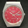 AUTOMATIC 6309A VINTAGE SEIKO 5 JAPAN MENS ARABIC RED COLOR DIAL WATCH A701589-5 R206b-a701589