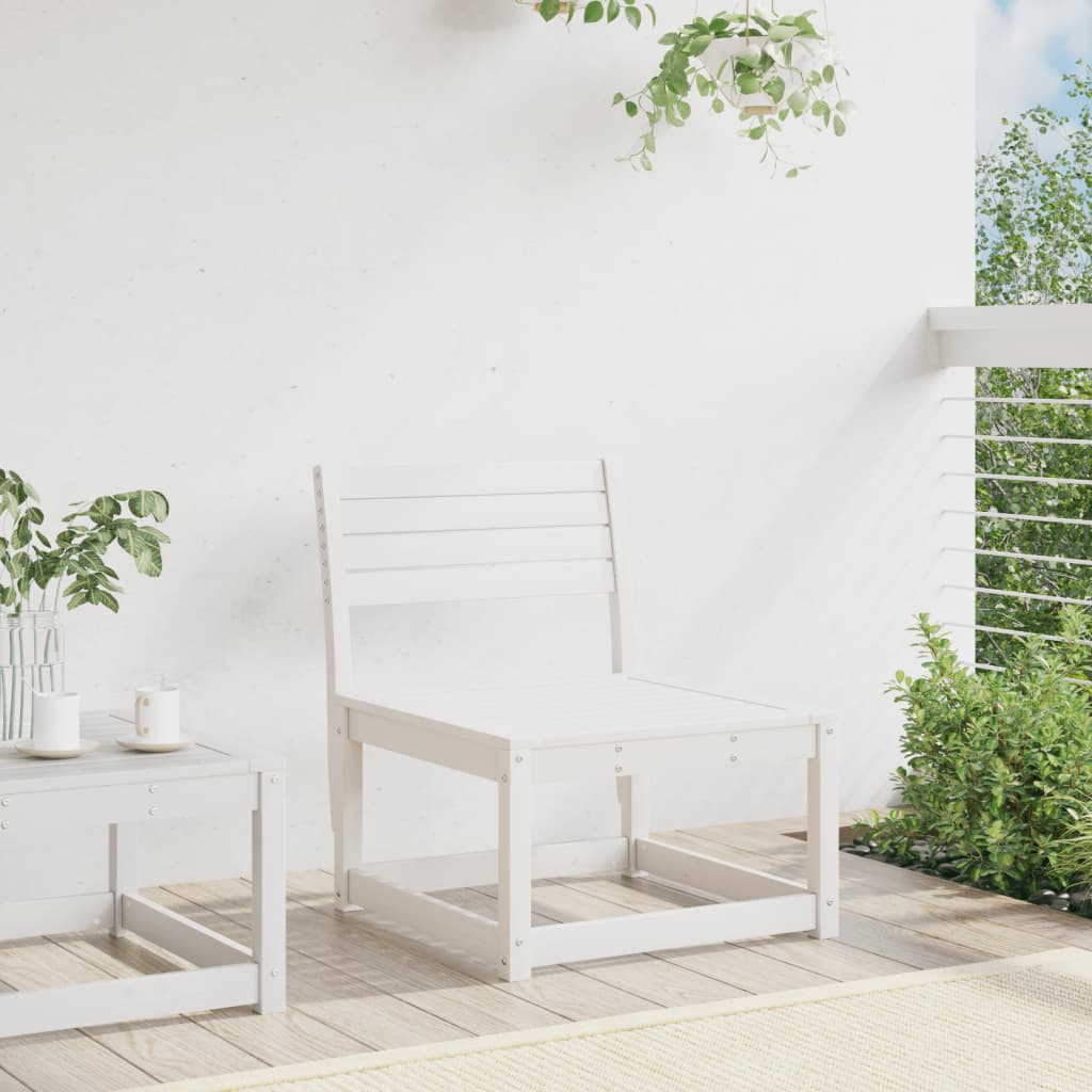 Vidaxl Sofa Ogrodowa, Biała, Lite Drewno Sosnowe