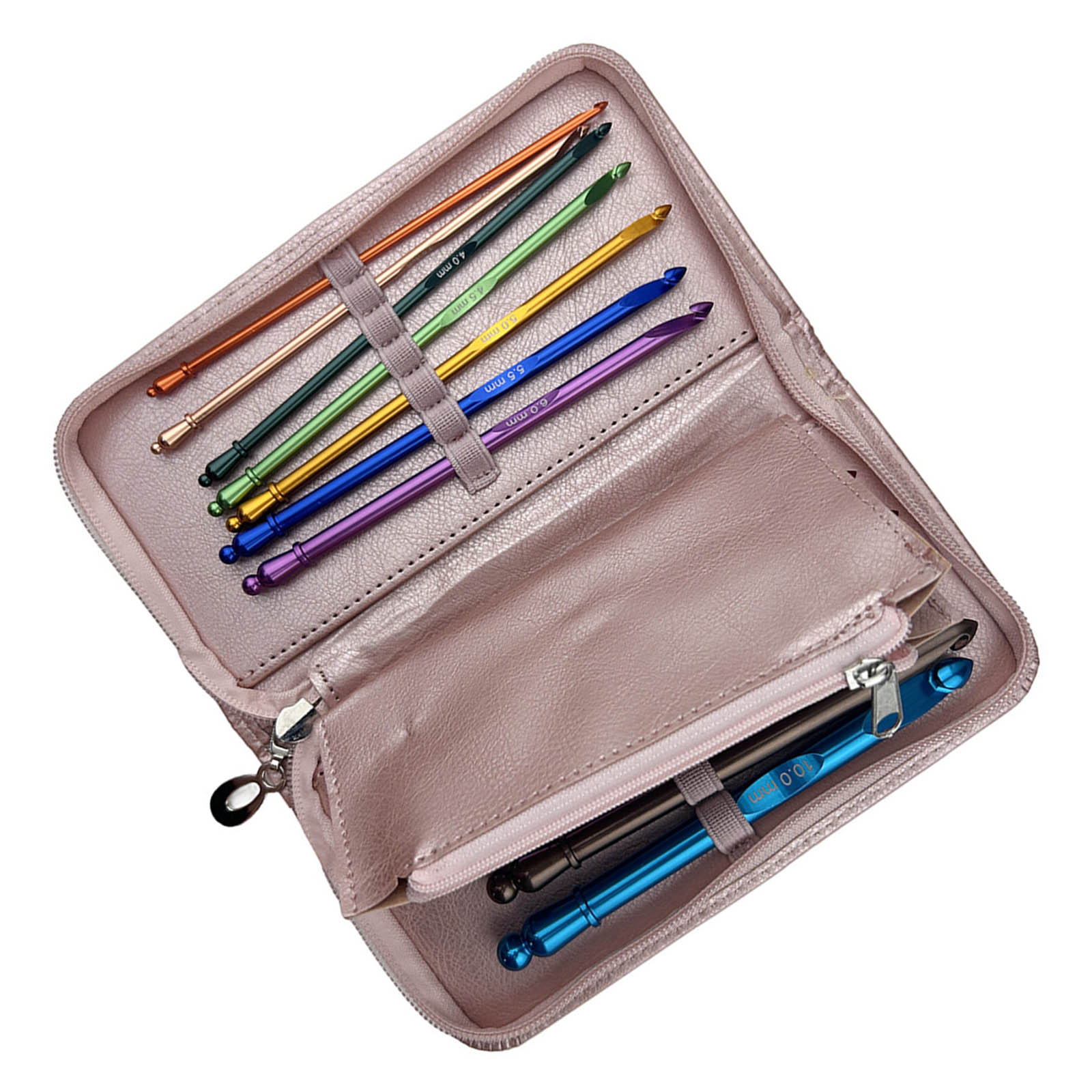 

Набор из 12 крючков для вязания 3,0 мм-10,0 мм Эргономичный крючок для вязания с чехлом Спицы для рукоделия