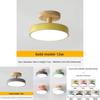 Minimalistische nordische LED-Deckenleuchte mit Holzkörper für die Beleuchtung von Hausfluren