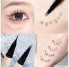 Waterproof Korean Liquid Eyeliner for Lower High Eyeliner for Lower Lashes and Black Gray Double-tip Eyeliner, Ultra-fine, Makeup, 0.01mm, Ultra-fine