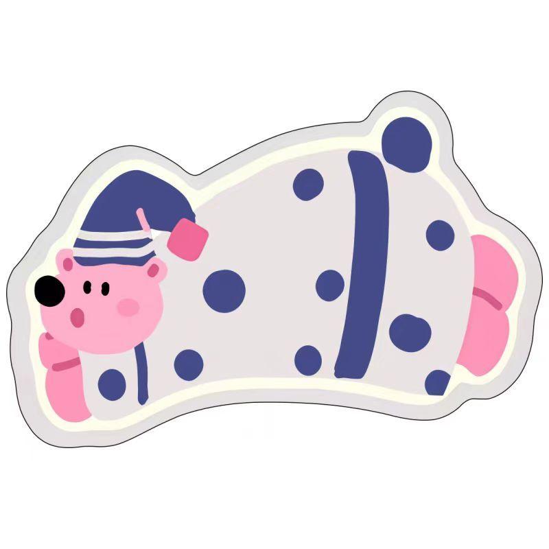 

VIKAM Cartoon Cute Rabbit Carpet Children s Room Bedroom Bed Blanket Bathroom Non-Slip Balcony Rug for Bedroom Home Decoration 30X60CM(1X2FT