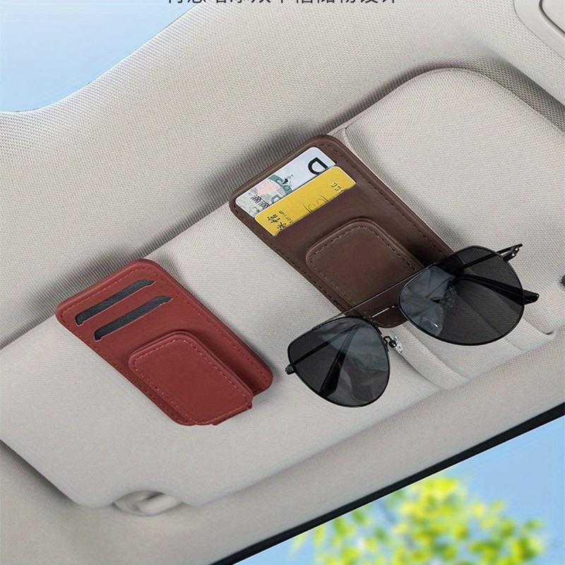 Multifunktionaler Brillenclip für das Auto, geeignet zur Aufbewahrung von Tankkarten, Autobahnkarten, Sonnenbrillen und zur Aufbewahrung von Sonnenbrillen.