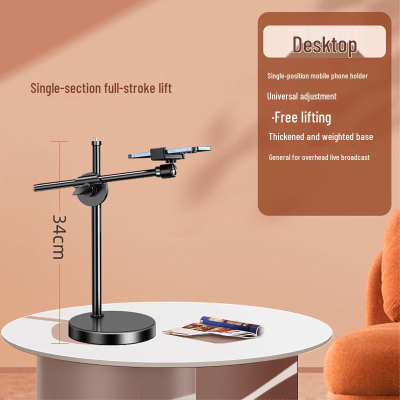 

Підставка для мобільного телефону для прямих трансляцій з верхнім освітленням - Ідеально підходить для відеозапису та каліграфії.