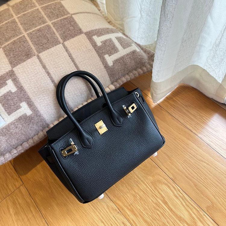 Bag Premium Platinum Bag Dreamy Purple TOGO Top Layer Cowhide Handbag Shoulder Crossbody Bag Versatile Women's Bag 20cm