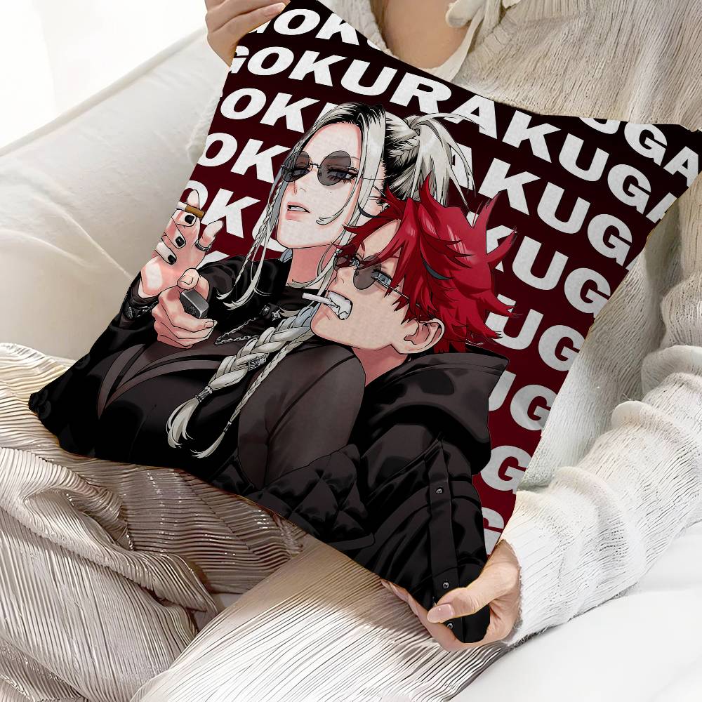 Аниме G-Gokurakugai Наволочка Подушка Обивка Диван Декоративная Подушка Домашний Декор Наволочка 30cmx30cm