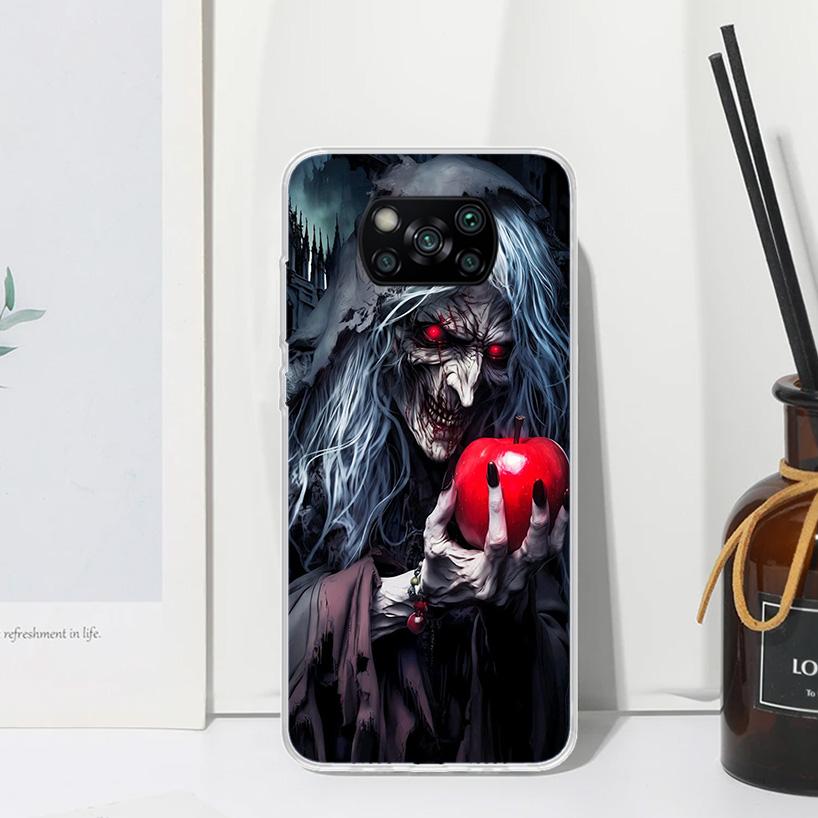 

Halloween Moon Witch Horror Phone Case For Xiaomi Poco X7 X6 X5 M7 M8 Pro F7 Ultra Redmi 15C 15 13C 13 12C 12 10 10C 10A Art Fun Redmi 10C