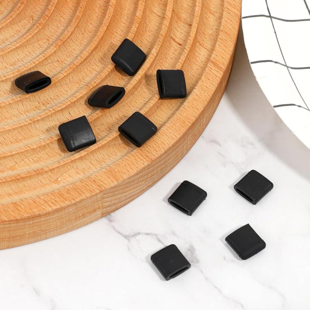 16 Pcs Rubber Non-Scratch Protective Covers Tip Silicone Pieces Air Fryer Tray Rubber Feet Air Fryer Rubber Bumpers Air Fryer Replacement Parts