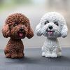 Exquisite Craft And Unique Head Nodding Puppy For Car Interior Or Home Shaking Head Puppy Ornaments