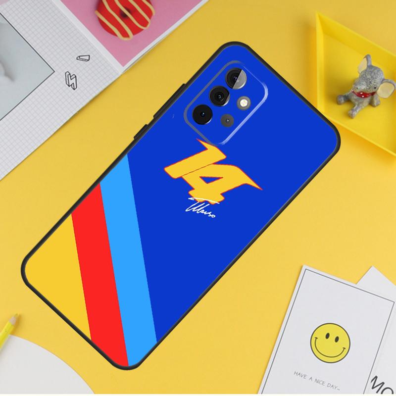 Kryt F1 Racing Fernando Alonso 14 pro Samsung Galaxy A34 A35 A14 A15 A25 A53 A33 A13 A52 A32 A12 A51 A71 A54 A55 Pouzdro