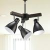 3-Light Pendant Light (Bulbs Sold Separately), Black, LT-YN30AW-K, 06-1468