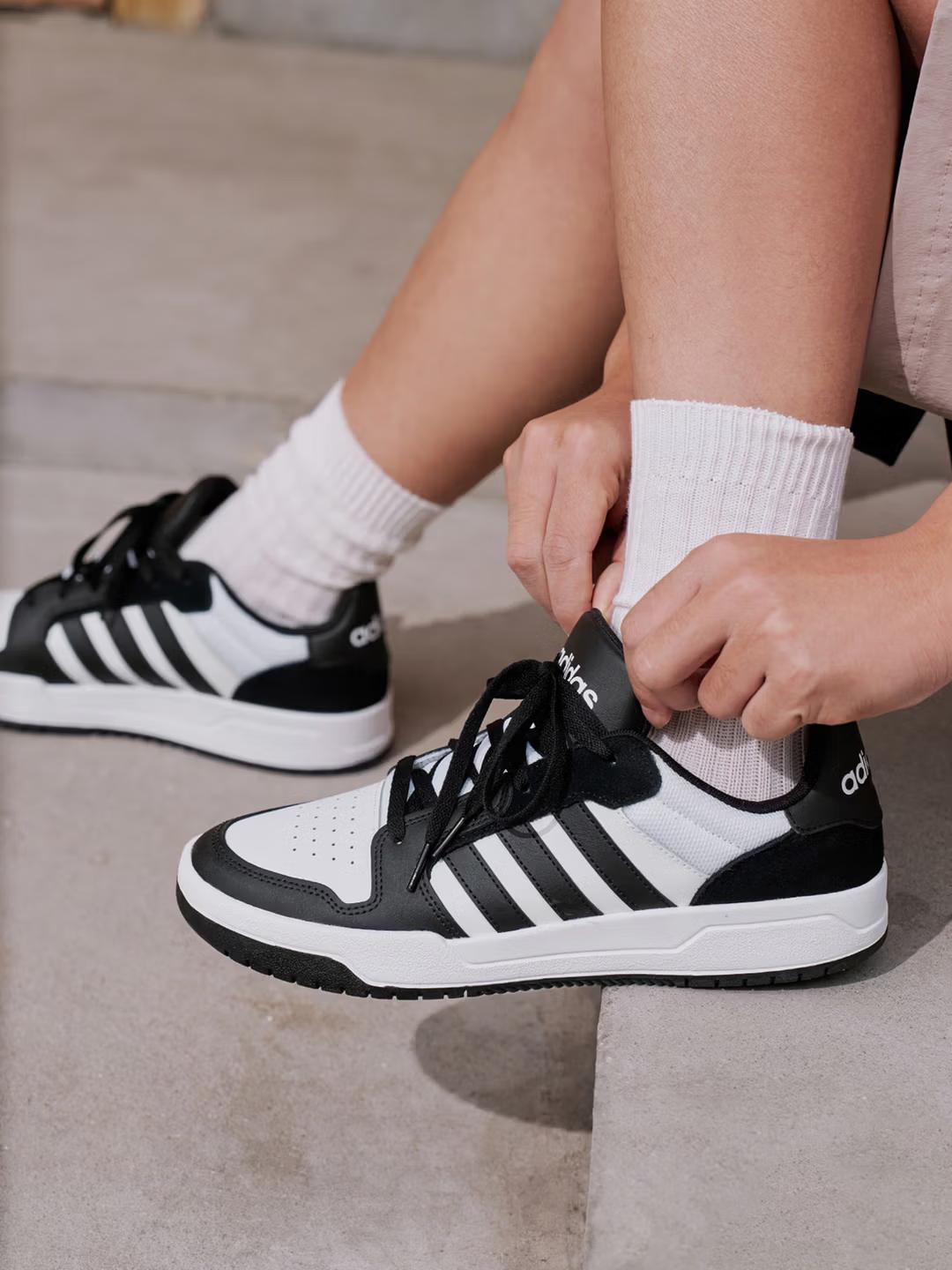 Adidas ENTRAP Retro Basketball Training Shoes - Adidas JI2560 35.5 белый/чёрный