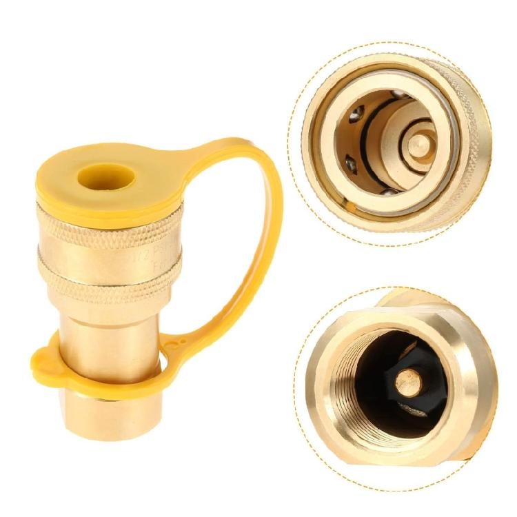 Reliable Gas Fittings Set Leak Proof Gas Quickly Clip For Grills Recreational Vehicles And Heating Unit Resistant To Corrosions