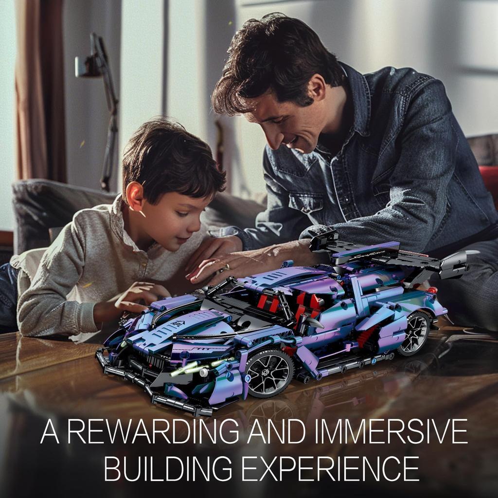 Technic Sports Car Building Blocks 1:14 Apollo IE Raceing Car Model Building Kit Speed Champions MOC Construction Toy for Adults,Collectible Sports