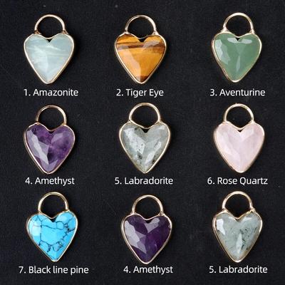 1 pz ciondolo sfaccettato pietra naturale ametista/quarzo rosa piccolo ciondolo per creazione di gioielli accessorio collana braccialetto orecchino fai da te
