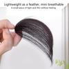 Synthetic Slanted Air Bangs Hairpiece Mini Fake Bangs Natural Invisible Hairpiece Extension For Girls Styling Accessories
