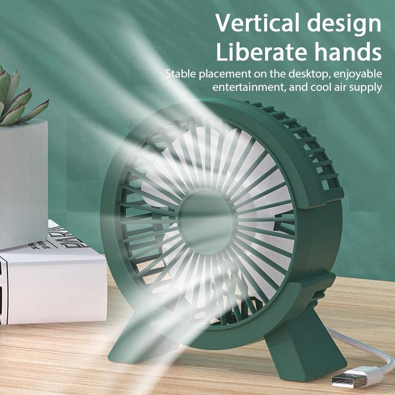 Compact and Portable USB Desk Fan Strong Airflow & Quiet Operation Mini Table Fan for Home Office Bedroom Table Student Dormitor