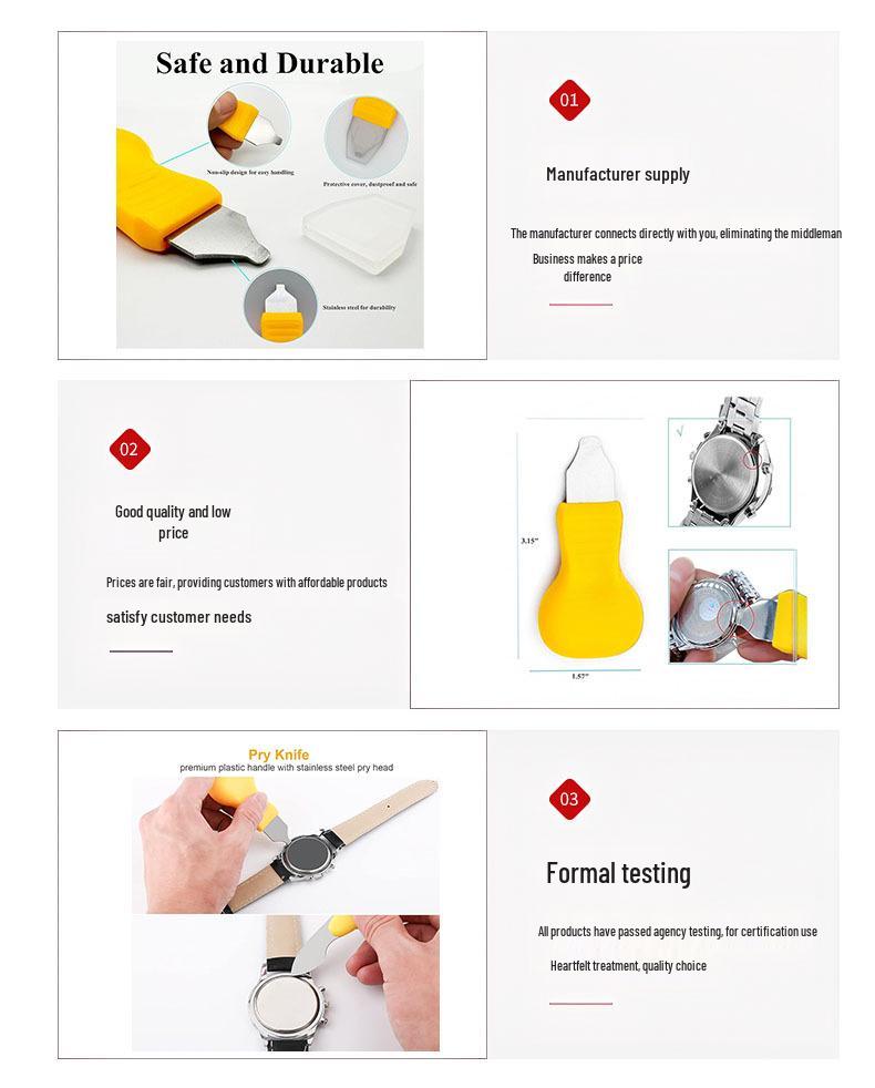Professional Watch Repair Kit: Adjustable Case Opener & Precision Disassembly Tools for Battery Replacement