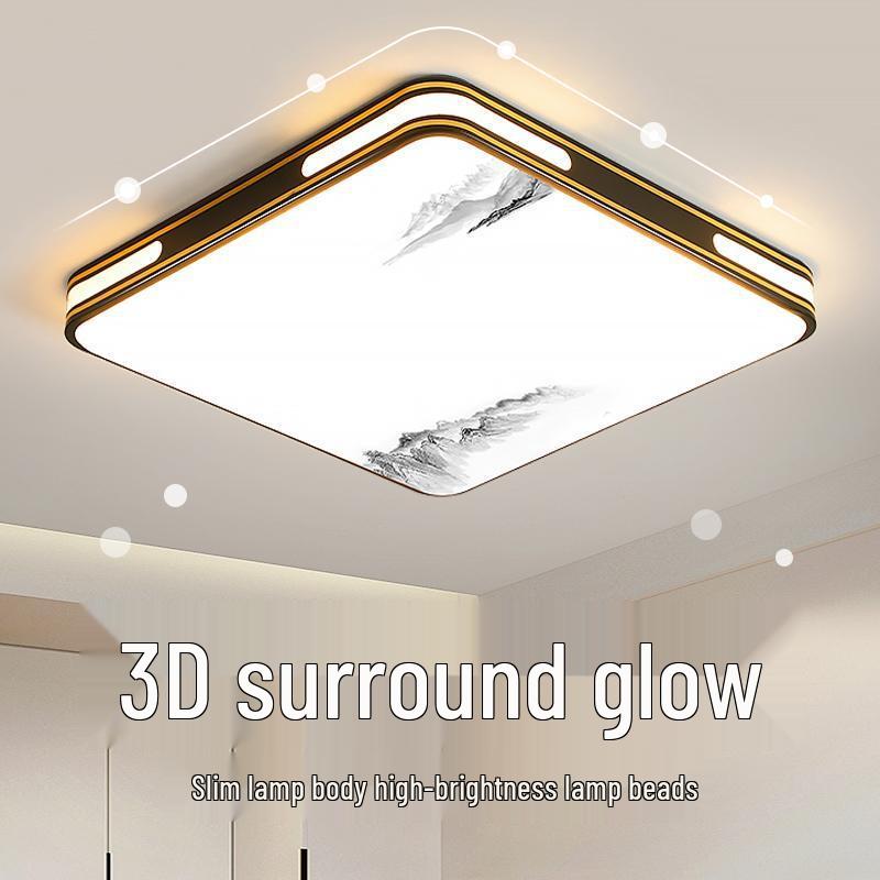 LED Square Ceiling Light - Super Bright for Bedrooms and Living Rooms, Modern 2025 Style, Ideal for Master Bedrooms and Restaurants.