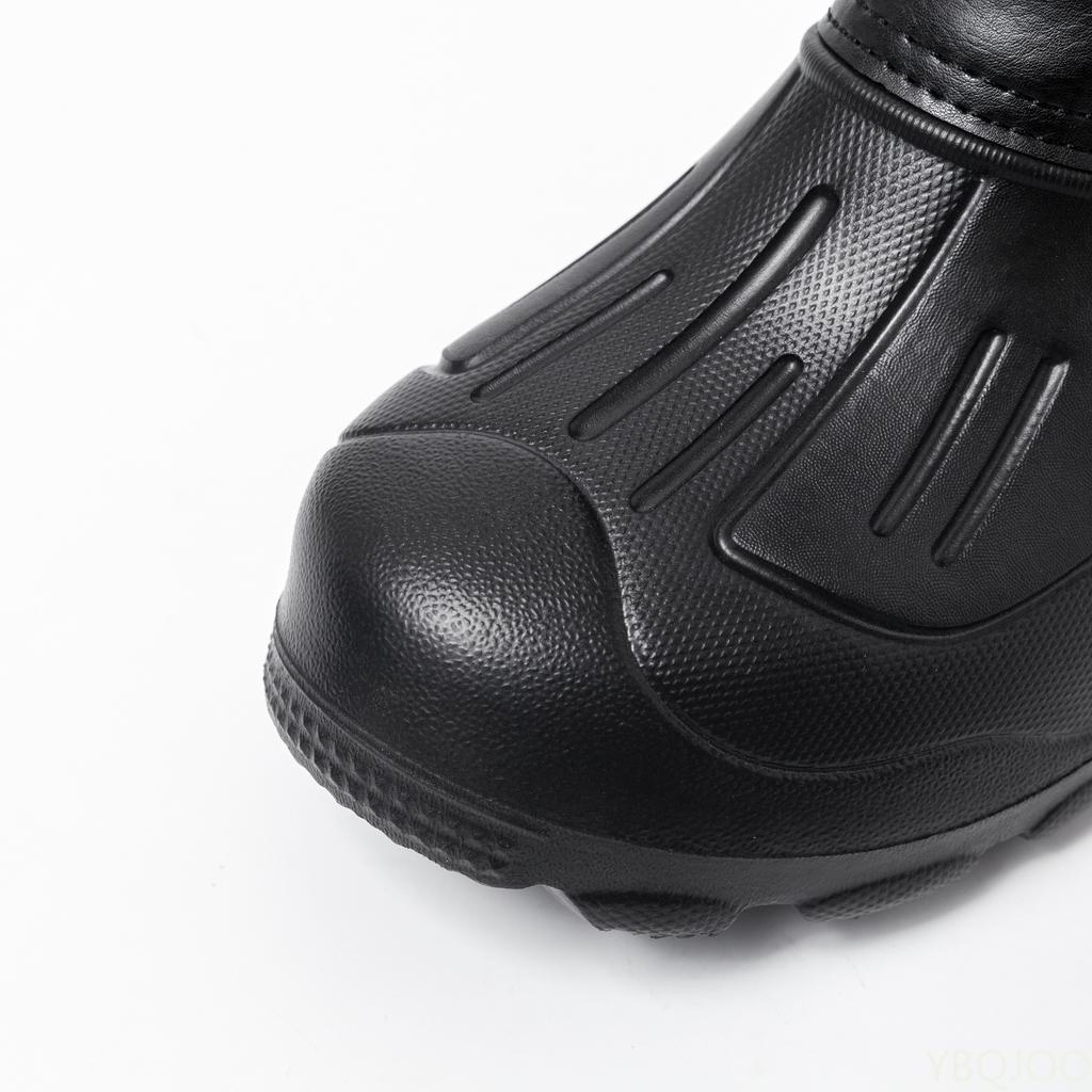 Módní Zimní Sněhule Pánské Boty do Deště Protiskluzové Vodotěsné S Kožešinou Plyšové Teplé Pánské Ležérní Poloviční Holínky Teplé Nadýchané Pracovní Rybářské Boty