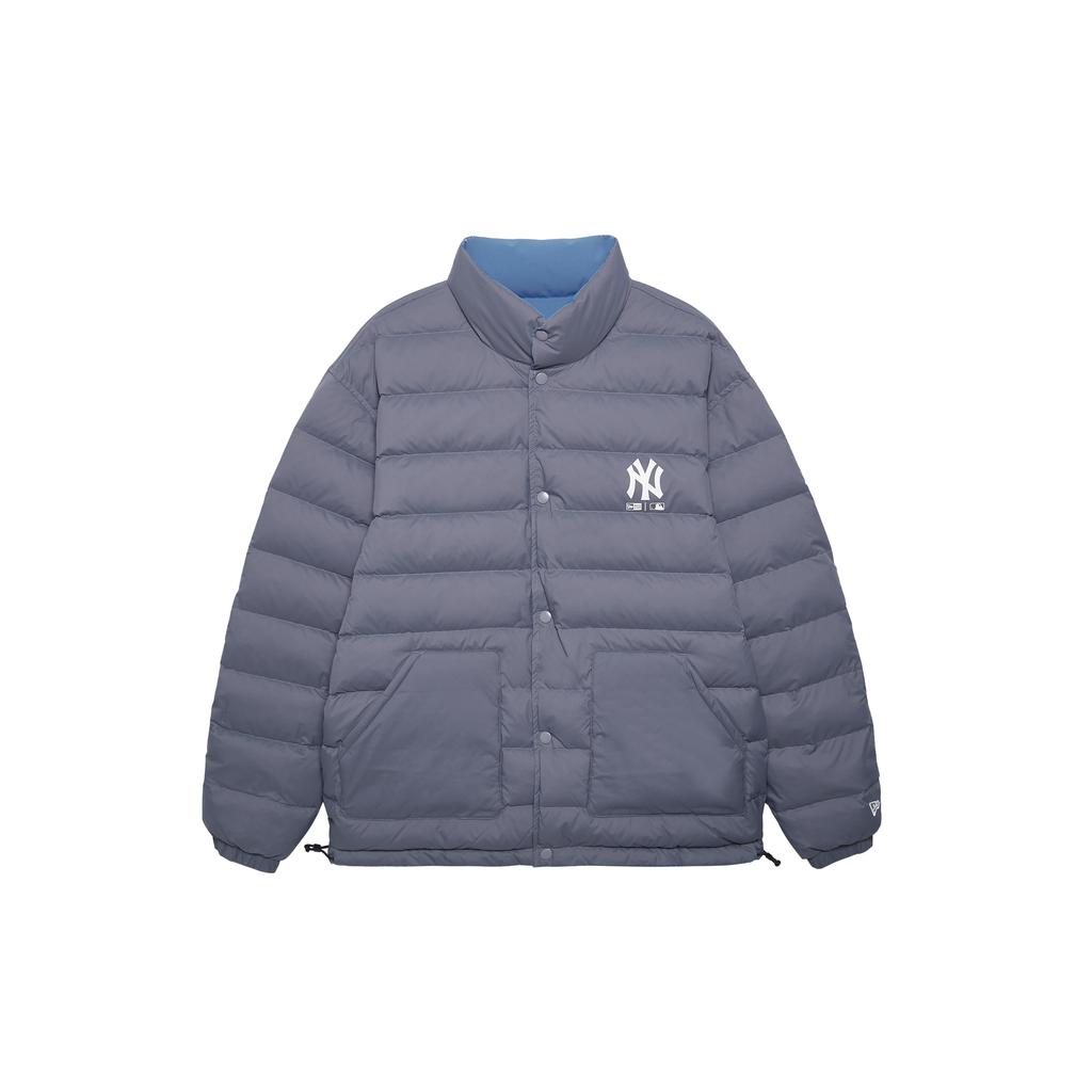 New Era MLB New York Yankees Craft Reconstruction Series Solid Color Casual Retro Versatile Loose Stand Collar Reversible Down Jacket 14450543