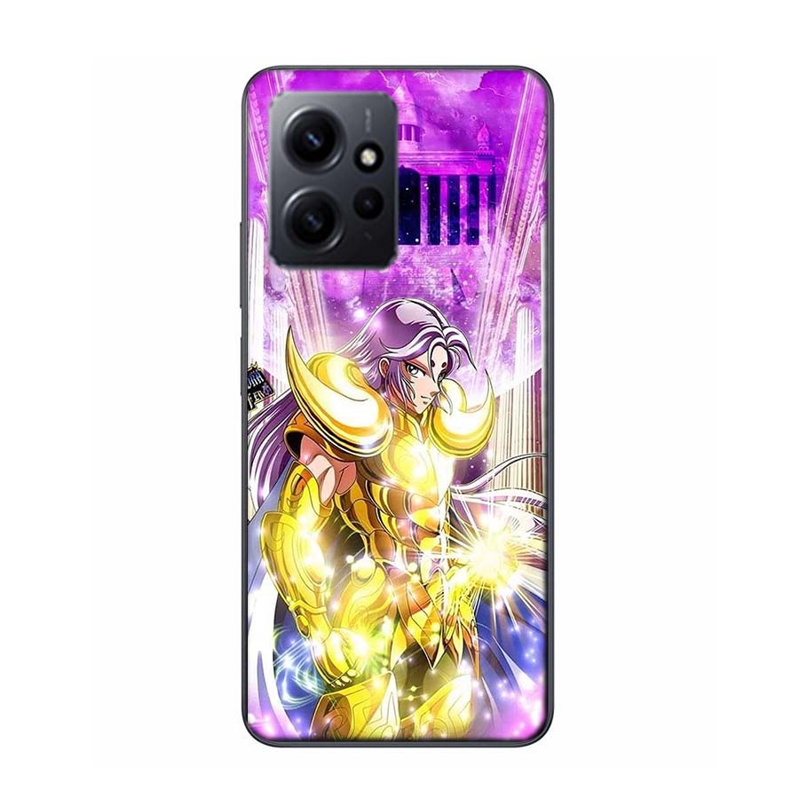 Saint Seiya Knights Of The Zodiac Phone Case For Redmi 12 13C 12C 15C 9 10 10C Note 13 Pro Plus 14 15 Pro 9T 9C 9A TPU Soft Cove
