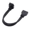 Xiwai Angle Bas 90 Degrés USB vers Mâle vers Femelle Extension pour Carte Mère 3.0 20-Pin 19-Pin Câble, 5Gbps,