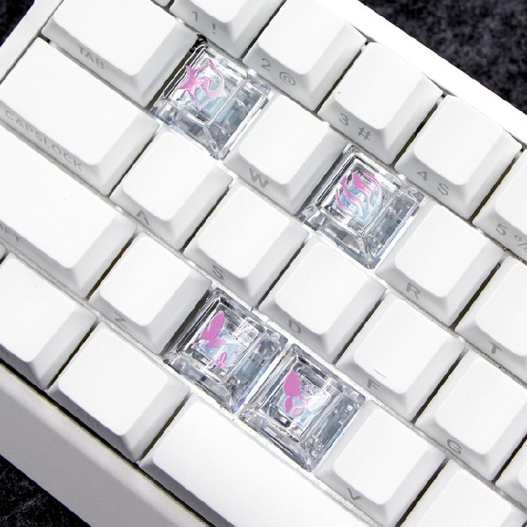High Translucent Keycaps Enhances Backlits Illumination Effects and Long Time Use for Mechanical Keyboards