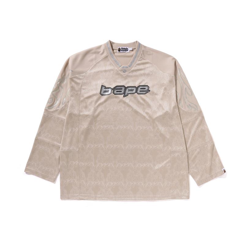 Bape Flame Football Jersey 0ZXLTM111302M