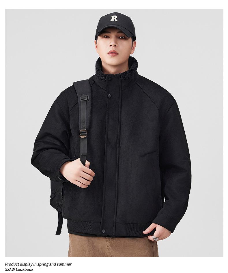 Mu Yuan Men's Retro Leather and Fur Lambswool Jacket - Winter Collection