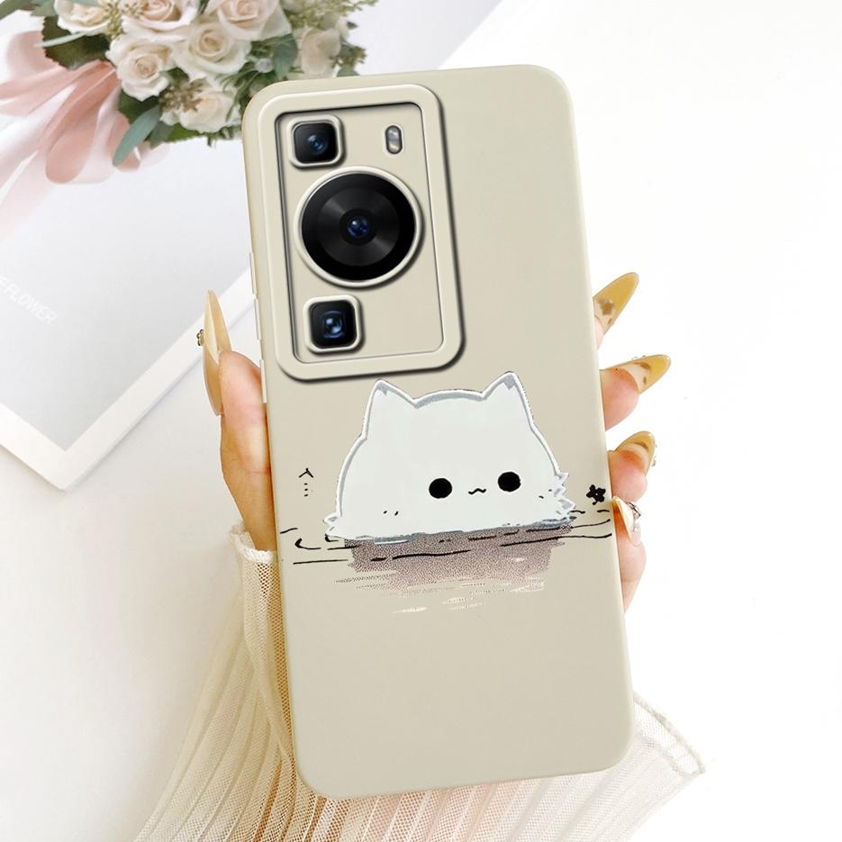 For Huawei P60 Pro Case MNA-AL00 MNA-LX9 Cute Rabbit Cartoon Cover Soft TPU Phone Case For Huawei P60 Art P 60 Pro Fundas Bumper