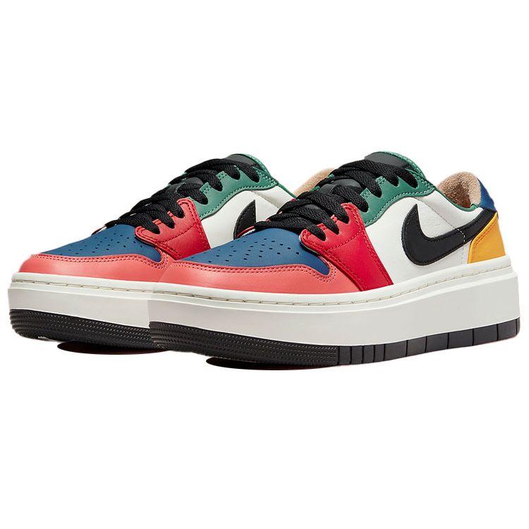 Air Jordan 1 Elevate Low Vícebarevné Dámské Tenisky Sail Fire-Red Taxi DX3951-100