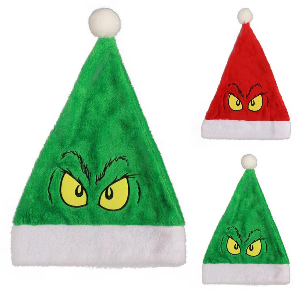 Adult and Kids Christmas Santa Hat for Holiday Party and Winter Festive Costume