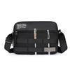 Borsa a tracolla leggera da uomo multistrato in nylon, alla moda, casual, per viaggi d'affari, resistente, con tracolla rimovibile