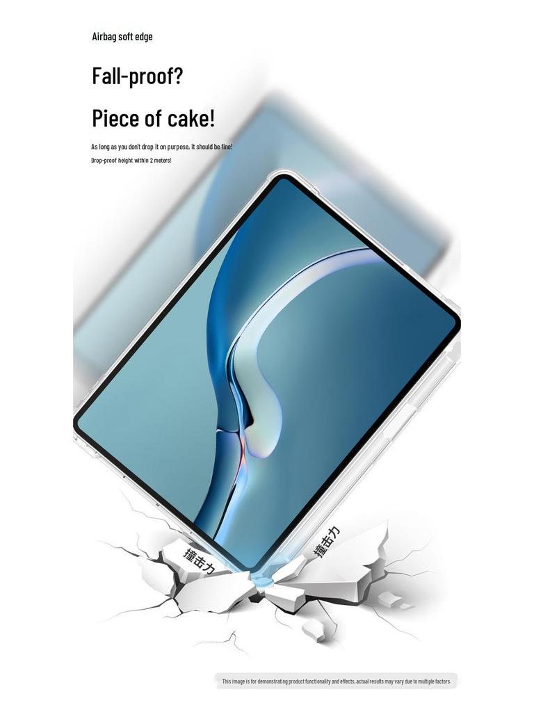 Huawei MatePad 11.5S Protective Case, Transparent TPU Soft Shell with Pen Slot for Honor X9 MagicPad