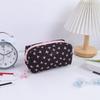 1pc Bow Tie Pattern Pencil Case, Creative Butterfly Tie Zipper Pearl Pendant, Fashion School Supplies - Back To School