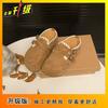 Niche Design Bag Head Slippers Female Internet Celebrity Explosion Mori Korean Version Round Head Slippers Female 2025 Spring and Summer New