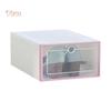 VANA HOME DECOR Stapelbarer staubdichter transparenter Klapp-Schuhaufbewahrungsbox-Organizer