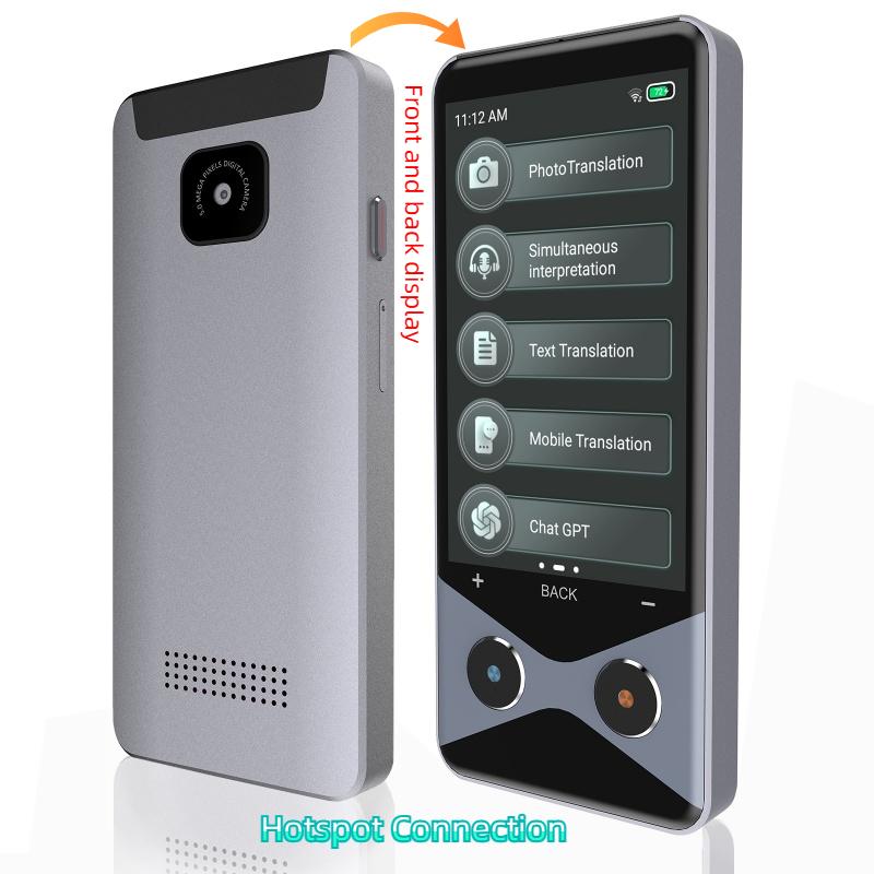 

Интеллектуальный переводчик AI 4G может обеспечить автономный фотоперевод, синхронный перевод и многоязычный перевод Hotspot Connection серый