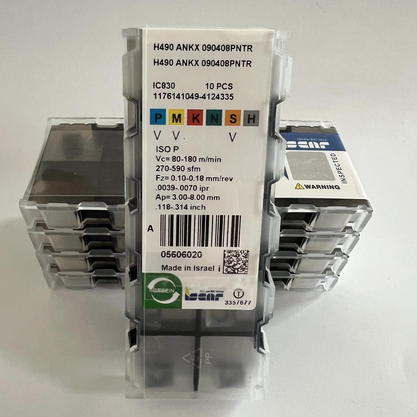

ISCAR / H490ANKX090408PNTR IC830 Industrial indexable carbide inserts 10 Pcs