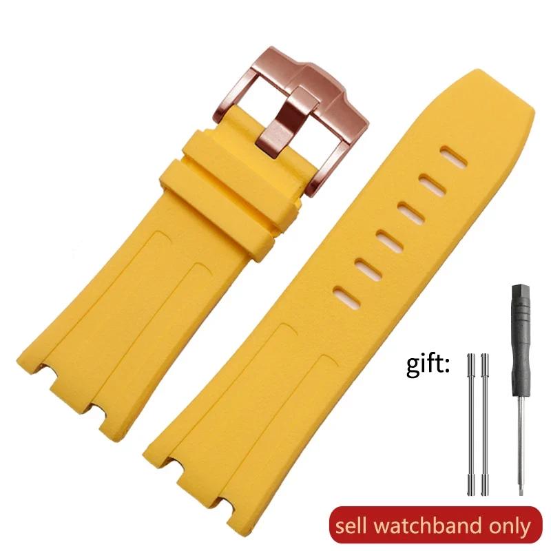 Watch Band Silicone Men's 28mm for AP Audemars and Piguet Royal Oak Offshore 15400 15703 26471 26474 15703 15706 Watch Strap