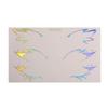 10 PCS Waterproof Eyeliner Eyebrows Tattoo Stickers Glitter Silver Laser Eye Make-up Stickers Aurora Gold