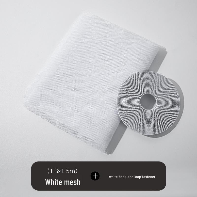 Self-Adhesive Mosquito-Proof Polyester Window Screen Set - Thickened, Ventilated, and No-Punch Installation