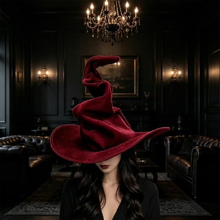 Halloween Kopfschmuck Hexenhut Cosplay Magisches Festival Kappe Elegante Faltbare Zaubererhut Bekleidungszubehör